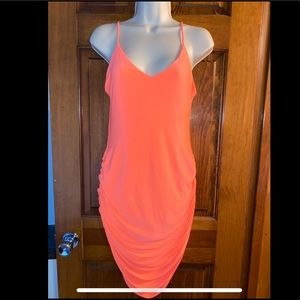 Neon slinky dress